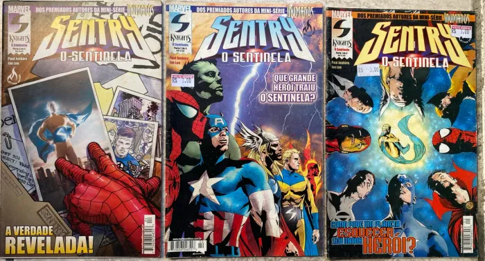 Sentry - O sentinela HQ - Marvel raro - edições 1,2 e 4