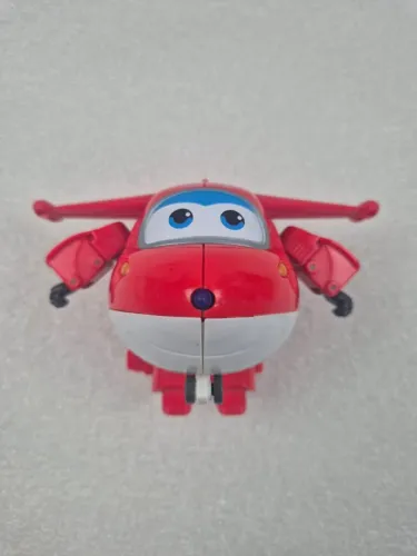 Boneco Articulado Super Wings Change Em Up Jett - Fun