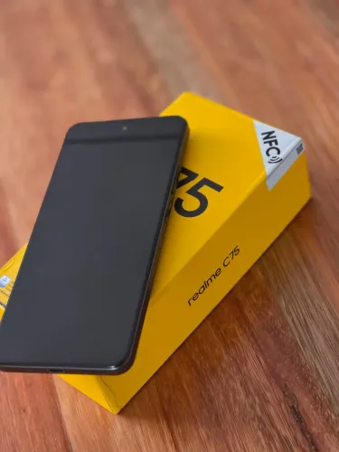 Smartphone Realme C75 Dual Sim 256 Gb 8 Gb Ram Preto Storm Black