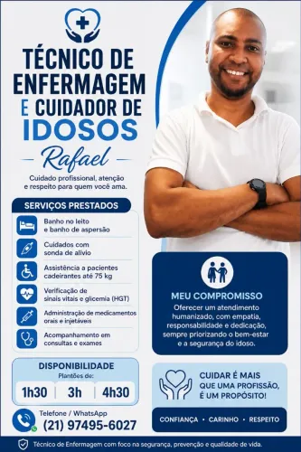 Técnico de Enfermagem e Cuidador de Idosos 
