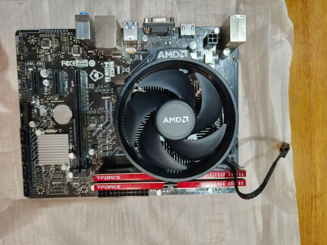 Kit placa mãe + cooler+ memórias 3200mhz 