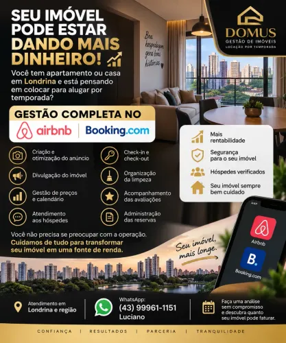 Gestão de imóveis para Airbnb e booking