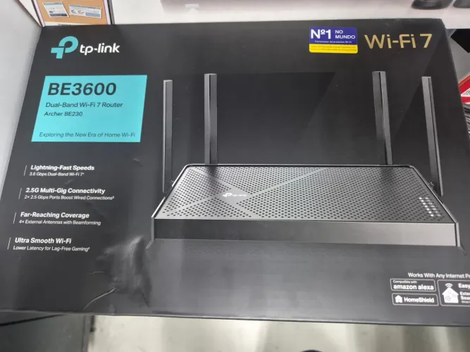 TP-Link Archer BE230 BE3600 - Wi-Fi 7 | Pouquíssimo uso |