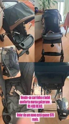 Produto para bebê: Carrinho e bebê conforto