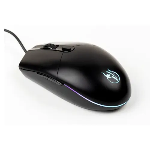 Mouse Gamer Kross Pulse KEMG105 USB 6400 DPI 6 Botões Ergonômico Preto LED Alta Precisão