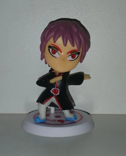 BONECO MINIATURA NARUTO SHIPPUDEN SASORI AKATSUKI
