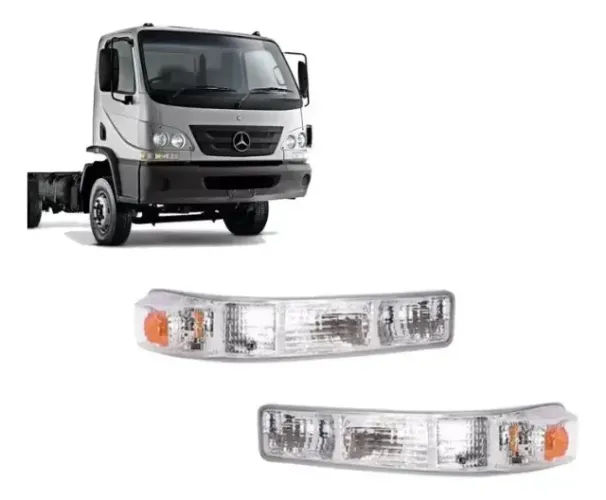 Lanterna direcional (pisca) dianteira esquerda (lado do motorista) Mercedes-Benz Accelo