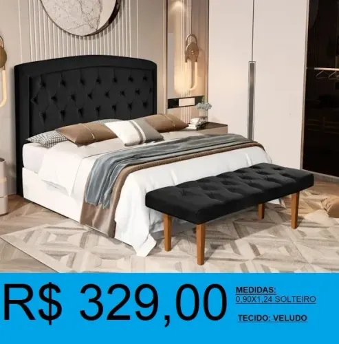 Cabeceira solteiro - compre hoje e receba em até 72 horas