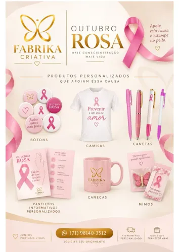 Brindes Outubro Rosa 