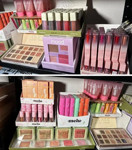 Maquiagens - RubyRose, Melu, SilkSkin, MOOD, Duo Kiss, Paleta Mirror Shade, Rimel, Blush +
