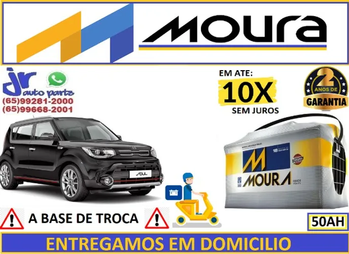 Bateria Moura KiaSoul (2009 a 2018) 50Ah 12v