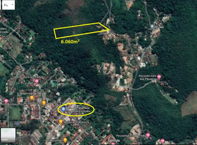 Terreno no Centro de Penedo com 6.060m² em Itatiaia- RJ.