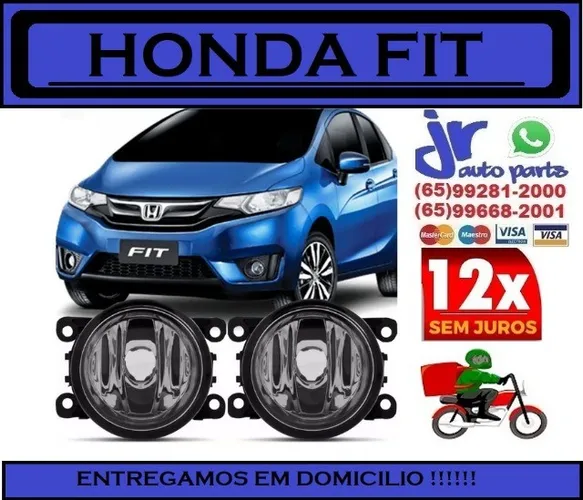 Par Farol de Milha New Fit 2014 2015 2016 2017 (reposição) Auxiliar Neblina