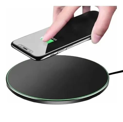 Carregador Sem Fio por Indução Qi Turbo Para Iphone e Samsung 20W Preto