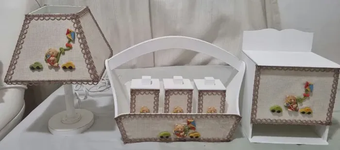 KIT MDF BEBÊ com 6 peças 