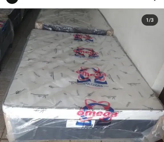 CAMA BOX CASAL ESPUMA SELADA NOVA, ALTO PADRÃO 