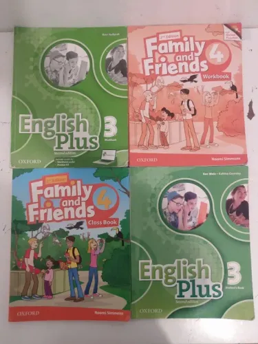 English plus 3 workbook e student's book. Family and Friends 4 workbook e class book. 