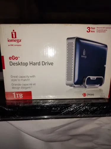 HD Externo Iomega eGo 1TB USB 2.0 - Novo