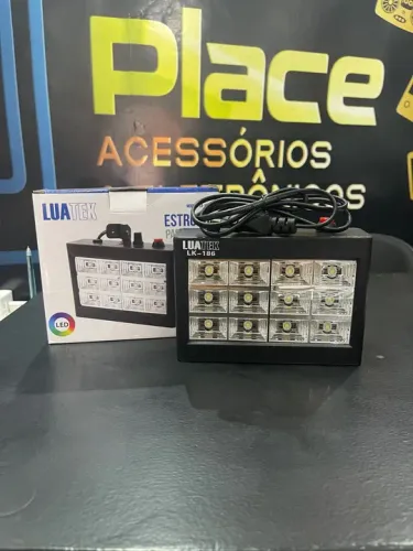 PROMOÇÃO Strobo Rítmico Branco 12 Leds 15w Iluminação Festa Balada