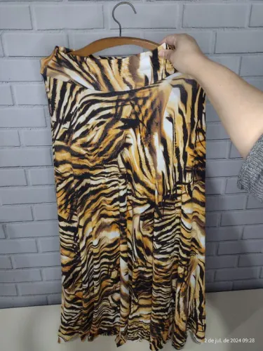 Saia Longa Animal Print Tam: P