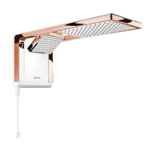 Chuveiro Acqua Duo Ultra Branco/Rose Gold 7800w 220v Lorenzetti