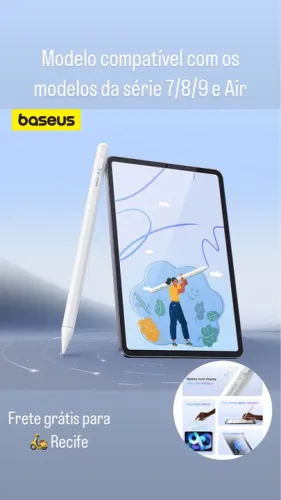 Pencil ipad baseus gen 2 rejeição da palma