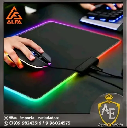 Mousepad com led 25x35