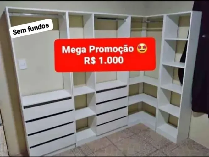 Closet grande em MDF 8 gavetas (Entregamos e Instalamos)