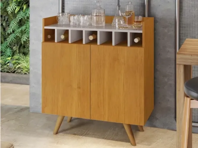 Buffet Aparador Bar Multifuncional com Adega. Produto Novo Direto da Fábrica!