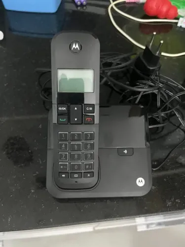 Telefone Fixo Motorola com Base