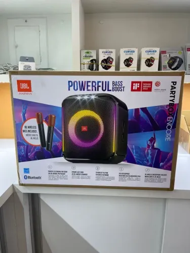 JBL Party Box Encore com 2 Microfones Sem Fio
