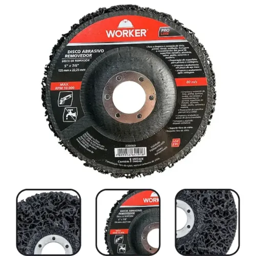 Disco Abrasivo Removedor 4.1/2 115x22,23mm Strip Disc