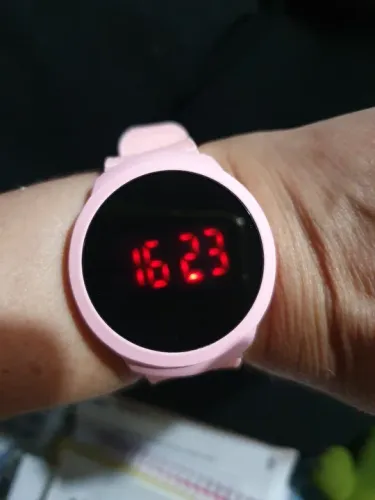Relógio Digital Feminino Rosa - Novo