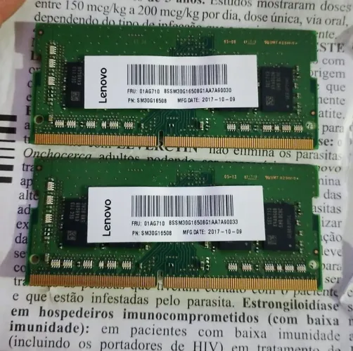 Memória RAM 8 gigas ddr4 notebook