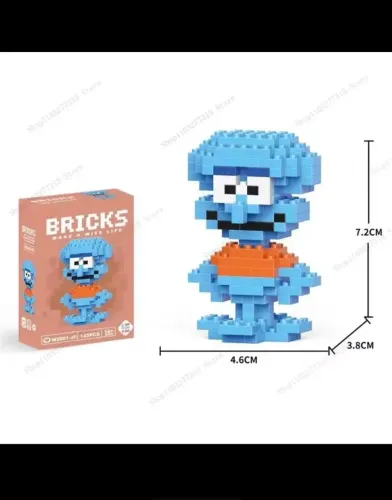 Blocos de Montar - Personagem Lula Molusco Bob Esponja