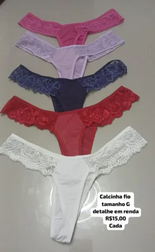 Calcinha fio dental com regulador - 
