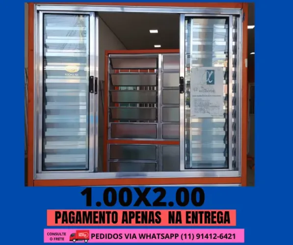 Janela 6folhas modelo fist 1,00x2,00