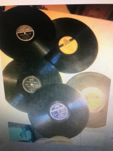 Lote 5 discos gramophone brasileiras e internacionais