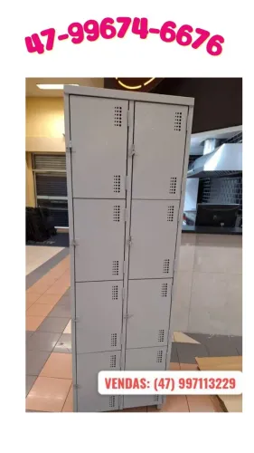 armário para vestiário de 8 portas pequenas