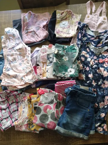 Lote de roupas infantil menina verão tamanho 4 - 22 peças