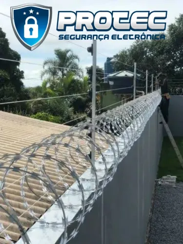 Concertina para segurança residencial+ cerca eletrificada