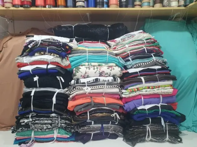 Lote Completo de Tecidos - Sobras de Confecção