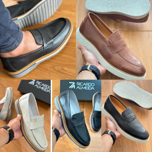Sapato Mocassim de couro bovino