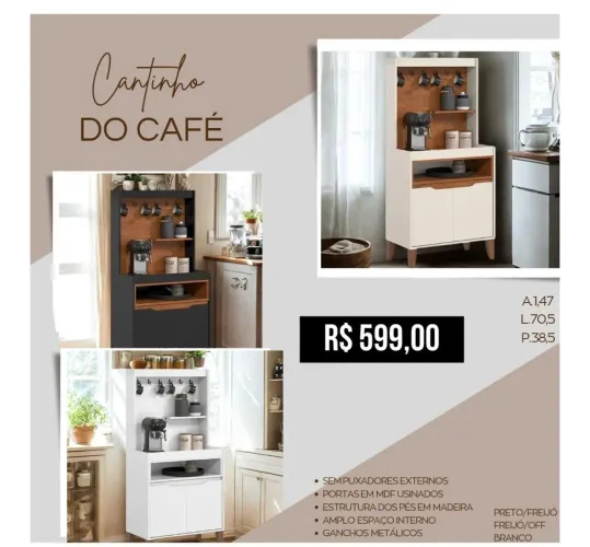 Cantinho do Café - Armário para Cozinha
