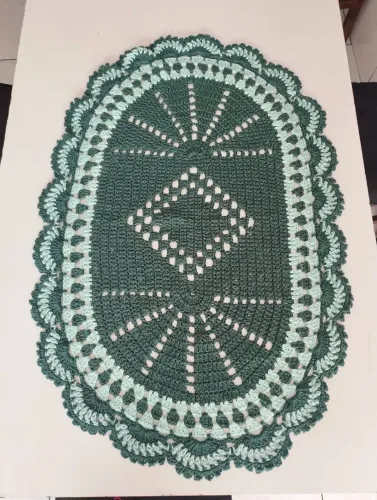 Tabete Artesanal De Barbante EuroRoma N° 8 Verde Novo