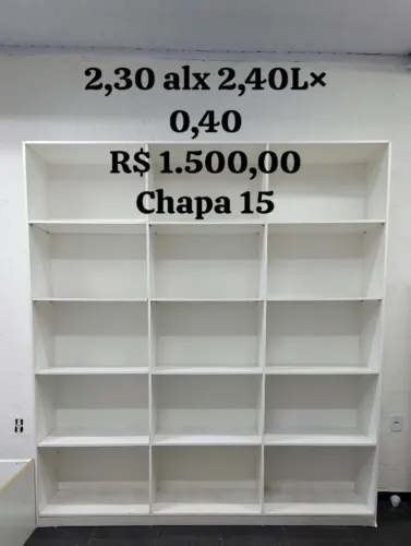 ESTANTES em MDF para Comercio ou em Casa