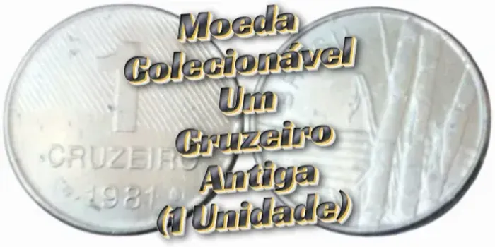 Moeda Colecionável 1 Cruzeiro Antiga