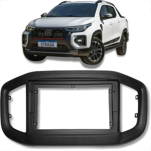 Moldura Para Multimídia Fiat Strada 2021 A 2024 9 Polegadas