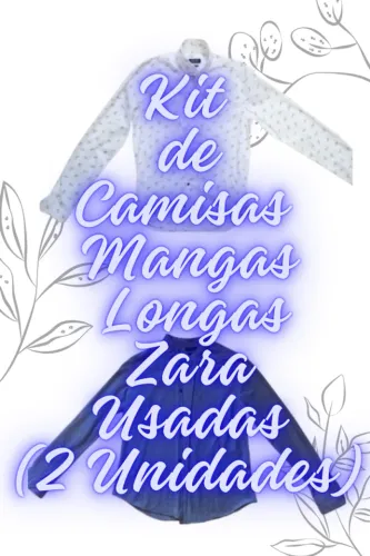 Camisas de Manga Longa Zara Usada