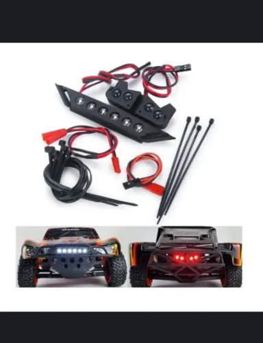 Kit de Iluminação Dianteira e Traseira P/ Traxxas Slash 4x4 ou 4x2 - 1//10